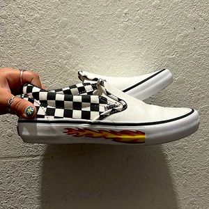 Customs VANS WITH CHECKERS AND FLAMES